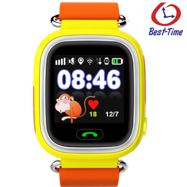 UWatch Smart Q100 Orange дитячий смарт-годинник із SOS та підтримкою SIM-карти — фото 2